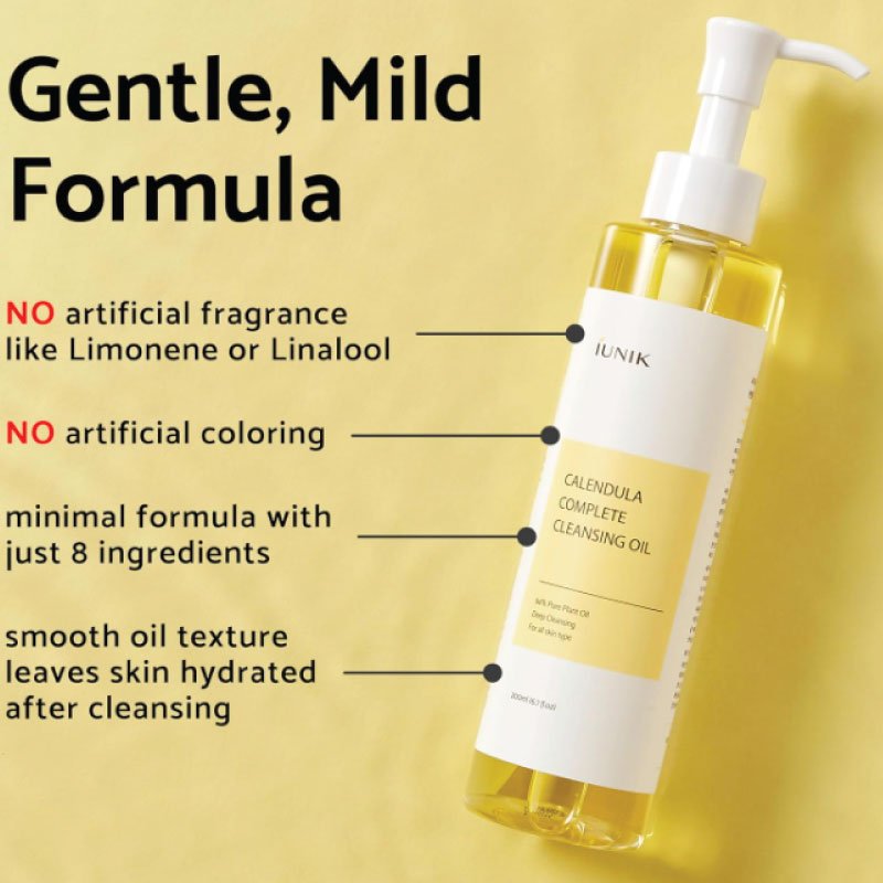 IUNIK CALENDULA COMPLETE CLEANSING OIL 200ML - Image 3