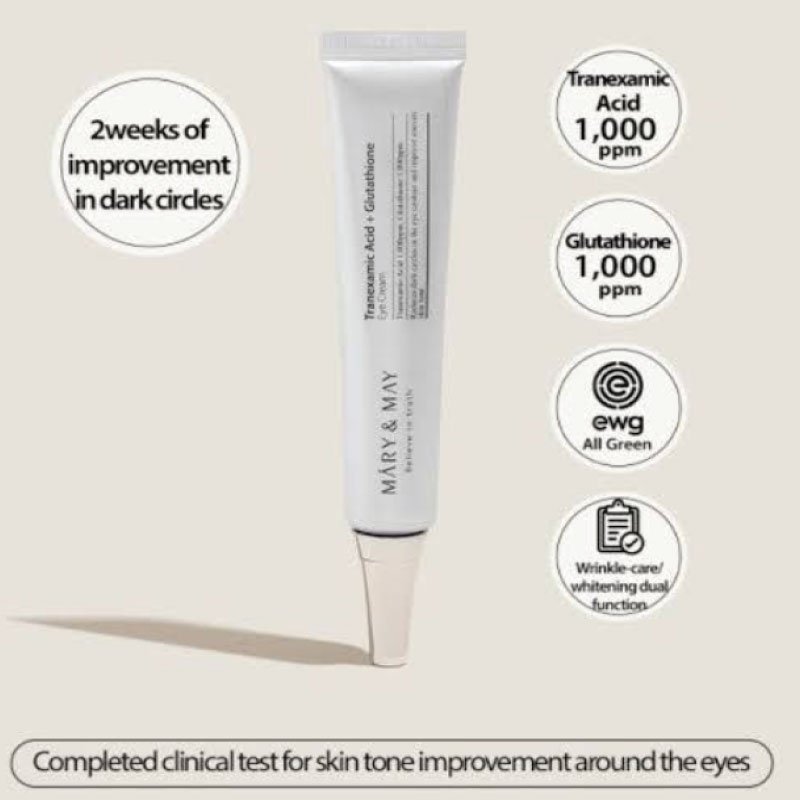 Mary&May Tranexamic Acid+Glutathion Eye Cream 12g (Mini) - Image 3